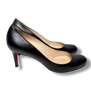 Christian Louboutin Simple Pump 70 Kid in Matte Black Heels Women’s Size 40 (9)